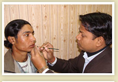 artificial eye placement